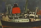 Arthur Freeman, Dover Docks, watercolour over pencil