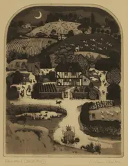 Graham Clarke, Farmstead' and 'Beneath the Green Willow, both signed 'Graham Clarke' in pencil l.r.
