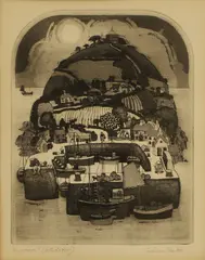 Graham Clarke, Lyonesse' and 'Industry, both signed 'Graham Clarke' in pencil l.r.