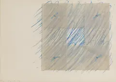 Richard Smith, Untitled 1, from 'The Florentine Set, lithograph in colours with carbon tracing paper and plastic strings