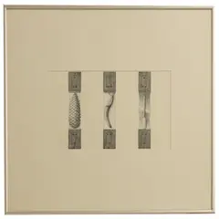 A group of five untitled drawings by Keir Smith, pen and ink, sold Mar 2026