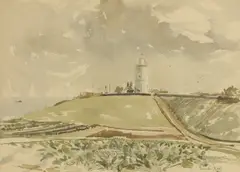 Three paintings of Margate and North Foreland by Pamela Kay, pen and ink and watercolour, sold Mar 2026