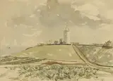Pamela Kay, Three paintings of Margate and North Foreland, pen and ink and watercolour