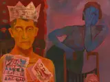 Richard Clegg, King and Queen, oil on canvas