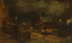 John Buxton Knight, Old Sevenoaks, oil on canvas