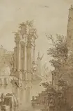 Mauro Antonio Tesi, A capriccio of classical ruins by a river