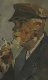 Henri-Edmond Cross, Portrait of a man smoking