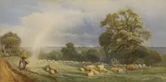 Edward Duncan, View of Spithead from the Isle of Wight, watercolour