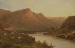 A Scottish Loch view by Alfred de Breanski Snr, oil on canvas, sold May 2026