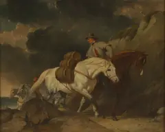 Abraham Cooper, The Smugglers, oil on canvas