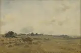 William Darling McKay, Haymaking, oil on canvas laid on board