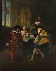 Adolphe Alexandre Lesrel, The Rehearsal, oil on panel