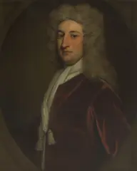 Sir Godfrey Kneller, Portrait of Thomas Pelham-Holles, 1st Duke of Newcastle, in a crimson velvet coat and silk scarf, oil on canvas