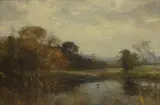 William Miller Frazer, Backwaters on the Earls, oil on canvas