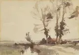 Edward Seago, A Marsh Dyke, Winter