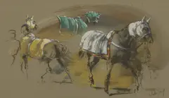 Hubert de Watrigant, Blankets, mixed media on paper