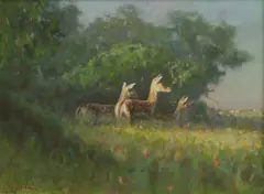 Ian MacGillivray, On a Quiet Morning, 2016, oil on canvas laid on board