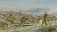 Ian MacGillivray, A Harsh Winter, oil on canvas