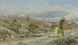 Ian MacGillivray, A Harsh Winter, oil on canvas