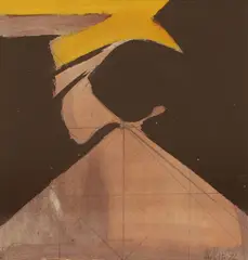 Adrian Heath, Untitled, 1976, pencil and acrylic on paper
