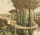 Simon Palmer, A Place Some Distance from Here, pen and ink and watercolour