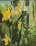 Maurice Cockrill, Daffodils, oil on board
