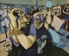 George Large, Photographers, oil on canvas