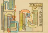 Eduardo Paolozzi, Untitled, watercolour over a printed base