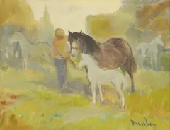 Litte Grey Foal by Ronald Ossory Dunlop, oil on canvas, sold Mar 2026