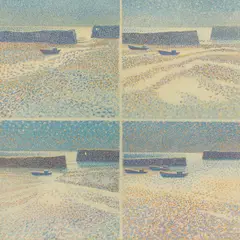 John Titchell, Folkestone Harbour, Early Morning II, pastel