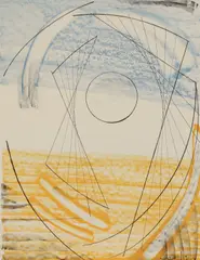 Barbara Hepworth, Porthmeor, 1969, lithograph in colours