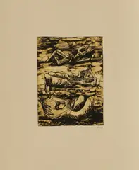 Three Reclining Figures by Henry Moore, 1973, lithograph in colours, sold Mar 2026