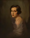 Maximilian Aurel Rasko, Portrait of a young woman, oil on canvas