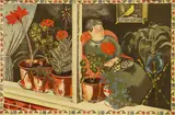 John Nash, Window Plants, 1945, also signed and dated in the print