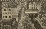 Eric Ravilious, Hull's Mill, wood engraving