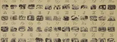 Kenneth Rowntree, Alphabet', designed for Edinburgh Weavers in 1958, screenprint on cotton