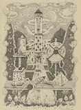 Harold Jones, The Remarkable Rocket, pen and ink