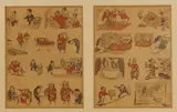 H. M. Bateman, To Greet You, Xmas 1920, pen and ink and watercolour