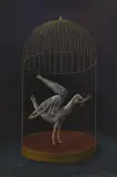 Ronald Ferns, Balancing acrobats with key, oil on board