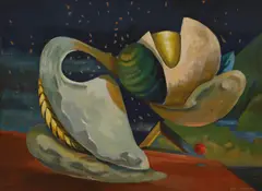 The Lord of the Red Planet by Patricia Pearce, oil on canvas, sold Mar 2026