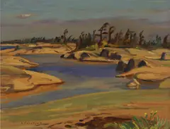 A. Y. Jackson, Georgian Bay, 1959, oil on board