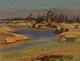 A. Y. Jackson, Georgian Bay, 1959, oil on board