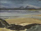 Frances Macdonald, The Paps of Jura from Kilmory Knap, oil on canvas