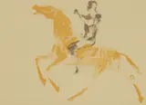 Elisabeth Frink, Horse and Rider, 1970, lithograph in colours