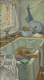 Clova Stuart-Hamilton, La Laverie, oil on canvas