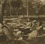 Lee Miller, Picnic', Ile Sainte-Marguerite, Cannes, 1937, platinum palladium print