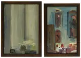 Music Room, Clandeboye' and 'Corner of Blue Light by Lindy Hamilton-Temple-Blackwood, Marchioness of Dufferin and Ava, oil on board and oil on canvas board, sold Mar 2026