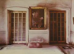 Laura McPhee, Men's Drawing Room, Roy House, North Calcutta, India, 1998, archival pigment ink print