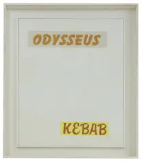 Keith Coventry, Odysseus Kebab, 1998, oil on canvas