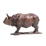 Mark Coreth, Rhinoceros, bronze with rich brown patination